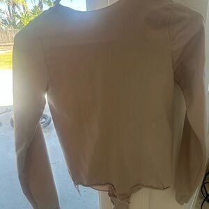 SKIMS Cream Long Sleeve Bodysuit